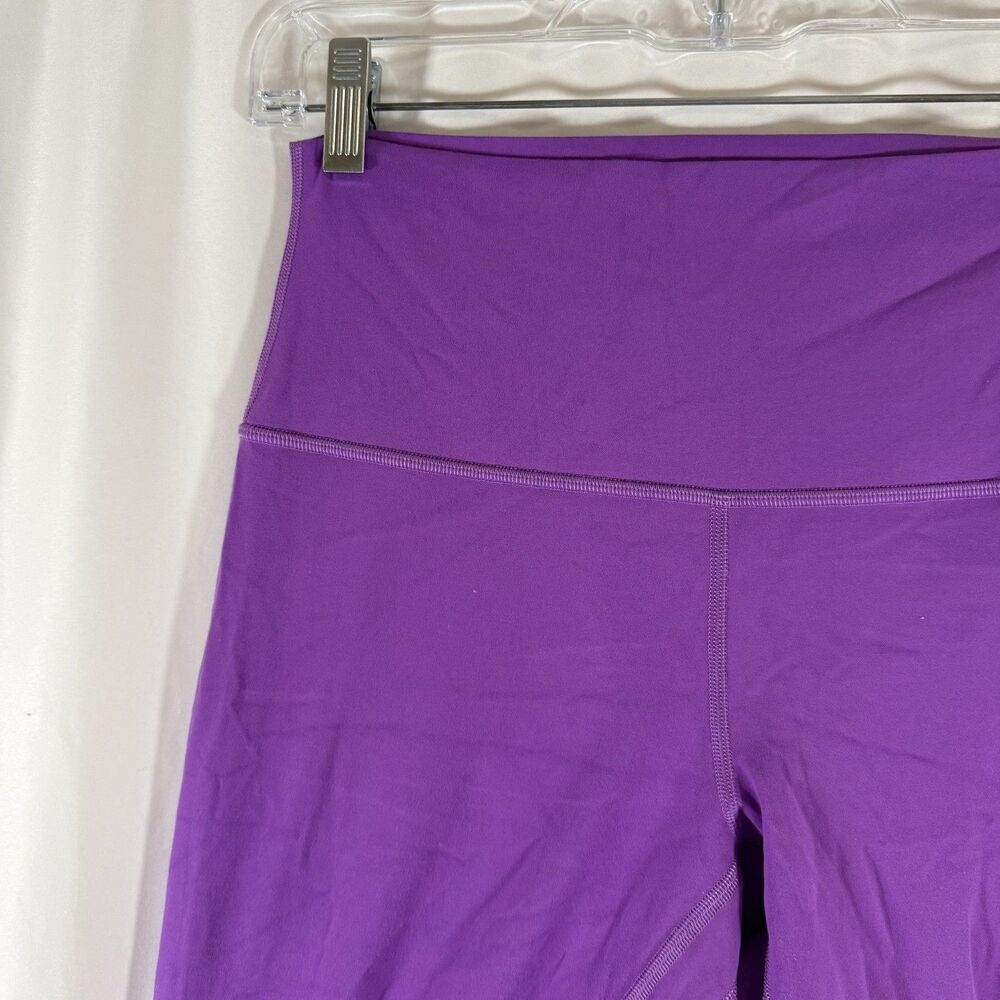 Lululemon Leggings Women's 8 Purple Pull On Stretch 29" Inseam Mid Rise - Picture 4 of 9